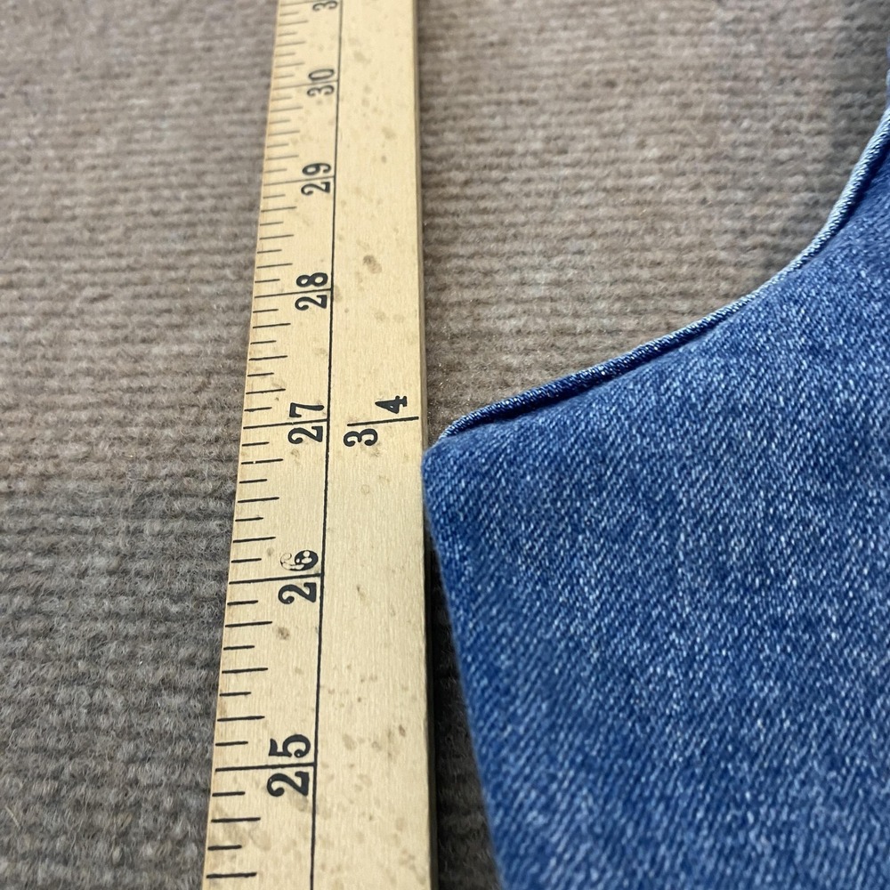 Dear‎ John Frankie Straight Jeans Womens 32 Blue High Rise Fringe Stretch Denim - Picture 12 of 14